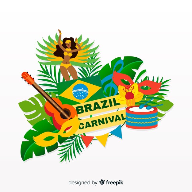 Braziliaanse carnaval achtergrond