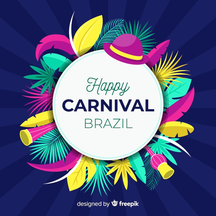 Gratis Vector braziliaanse carnaval achtergrond