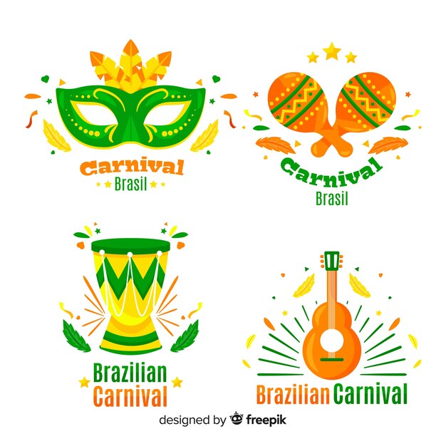 Braziliaanse carnaval labelverzameling