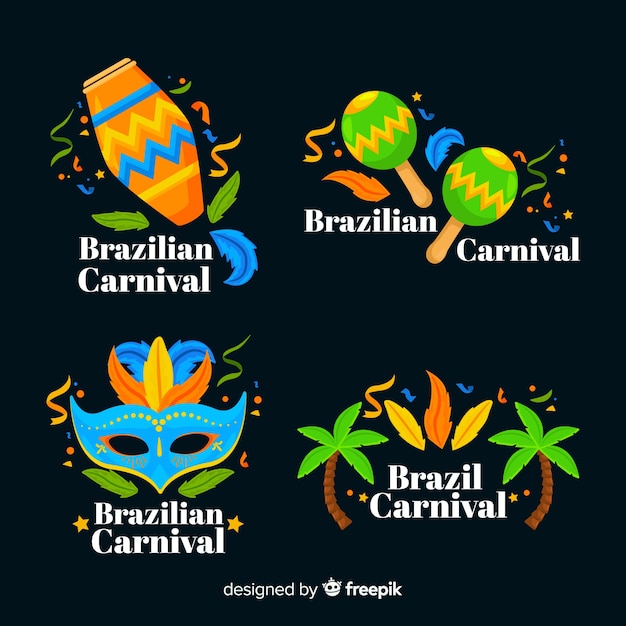 Braziliaanse carnaval labelverzameling