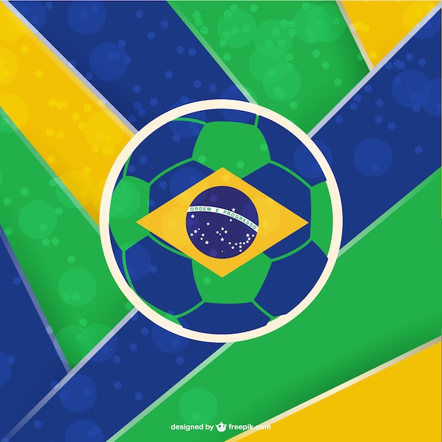 Brazilië voetbal vector sjabloon