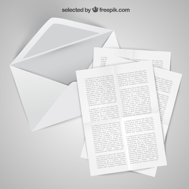 Gratis vector brief en de envelop