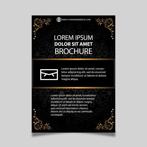 Gratis vector brochure achtergrond ontwerp