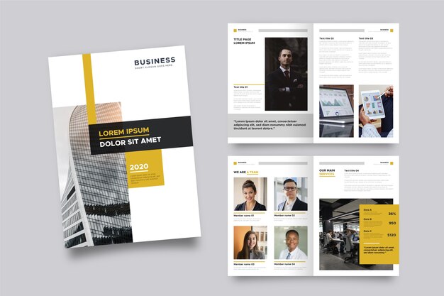 Brochure sjabloon lay-out