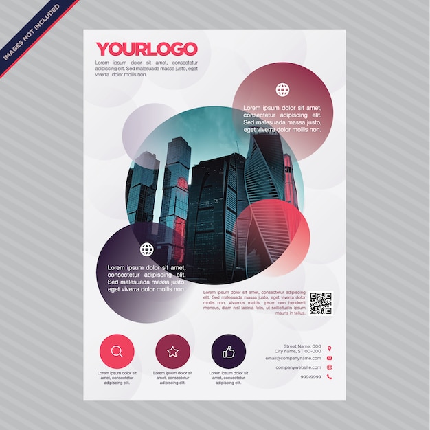 Brochure template ontwerp