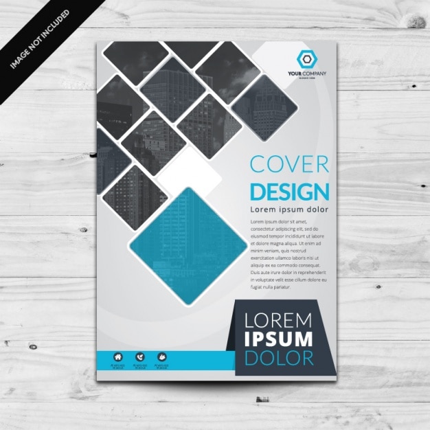Gratis vector brochure template ontwerp