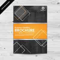 Gratis vector brochure template ontwerp