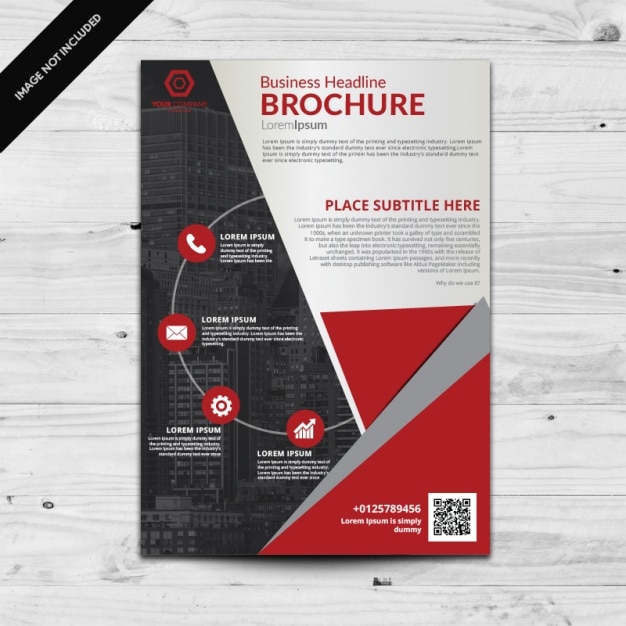 Gratis vector brochure template ontwerp