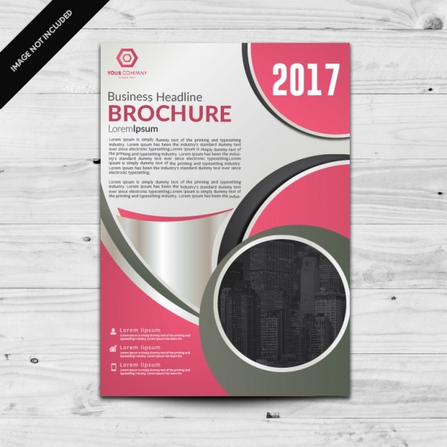 Gratis vector brochure template ontwerp