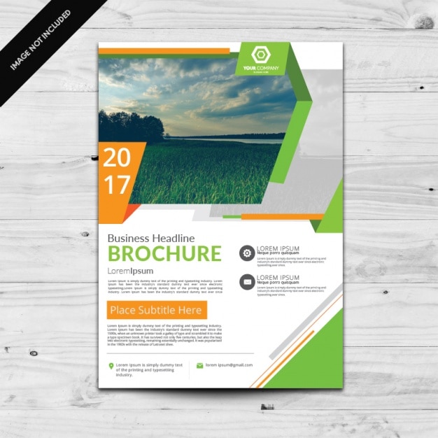 Brochure template ontwerp