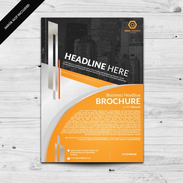 Gratis vector brochure template ontwerp