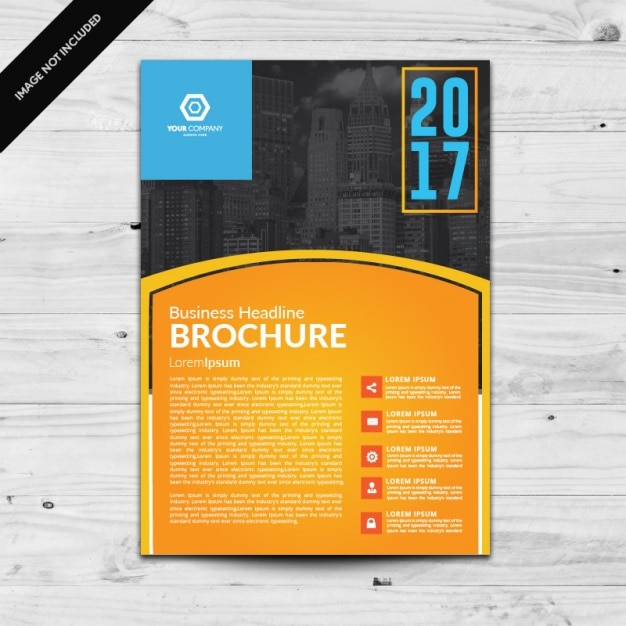 Gratis vector brochure template ontwerp