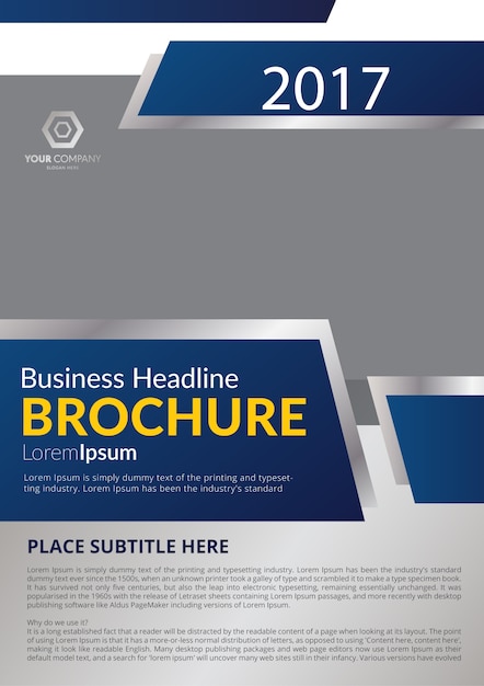 Brochure template ontwerp