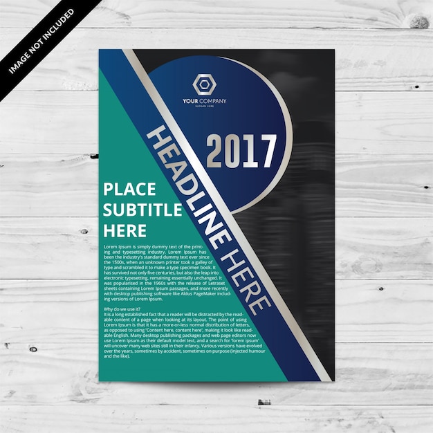 Gratis vector brochure template ontwerp