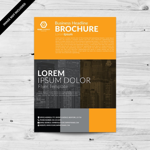 Brochure template ontwerp