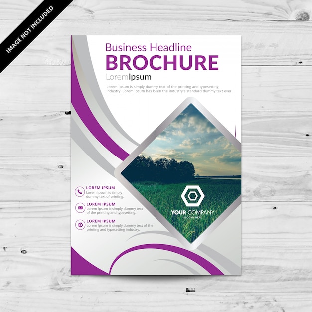 Brochure template ontwerp