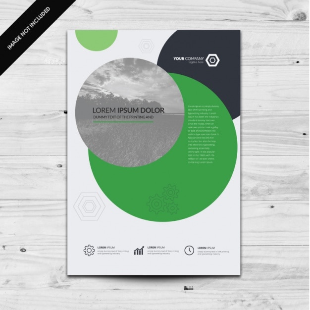 Gratis vector brochure template ontwerp