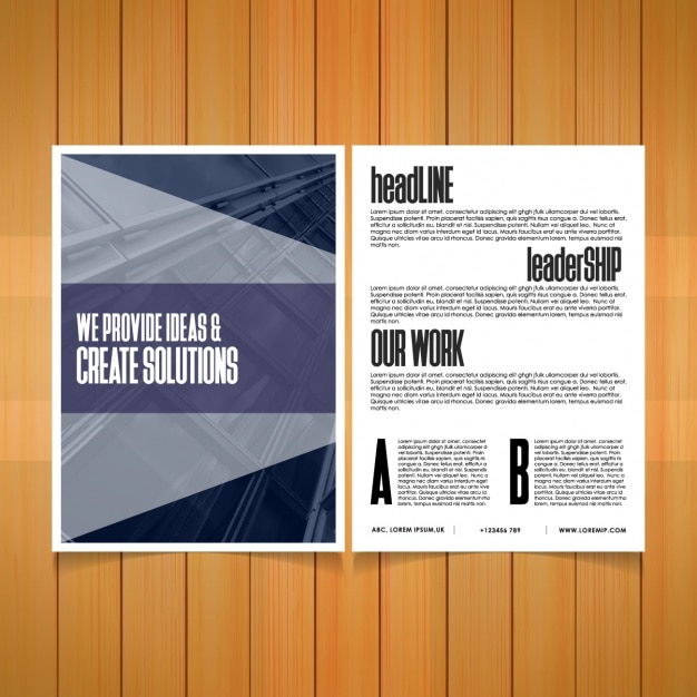 Brochure template ontwerp