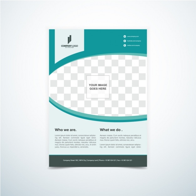 Brochure template ontwerp