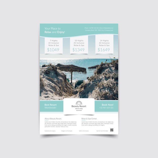 Brochure template ontwerp