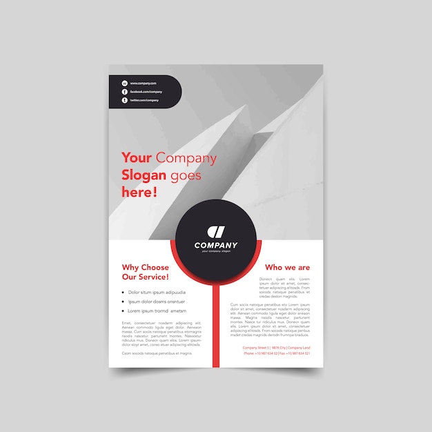 Brochure template ontwerp