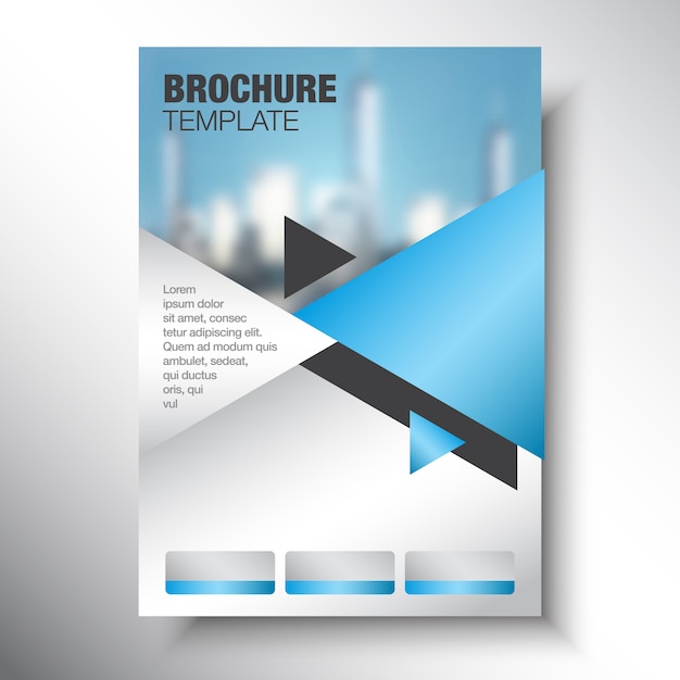 Gratis vector brochure template ontwerp