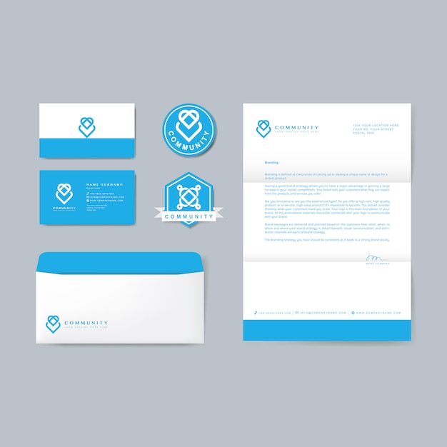 Gratis vector brochure