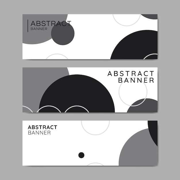 Bubble patroon banners