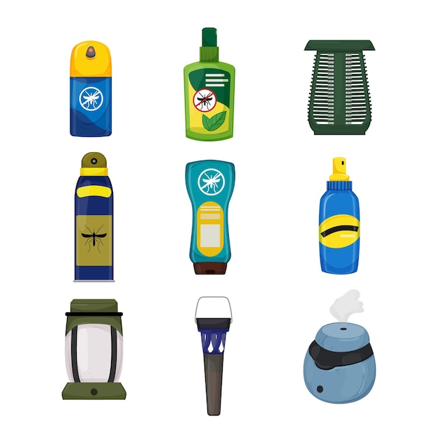 Bug spray kleur pictogram vectorillustratie