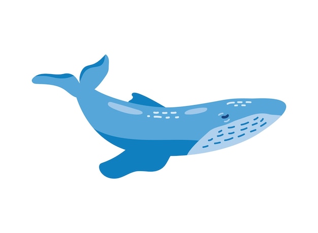 Gratis vector bultrug sealife blauw ontwerp