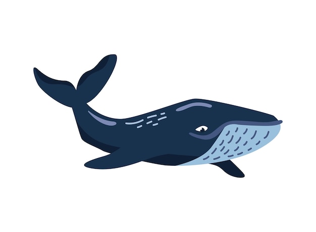 Gratis vector bultrug sealife schattig ontwerp