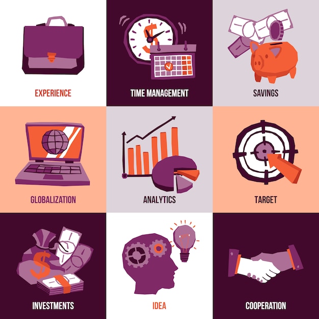 Gratis vector business design concept