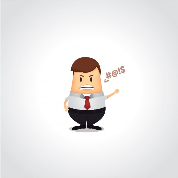 Gratis vector business man ruzie