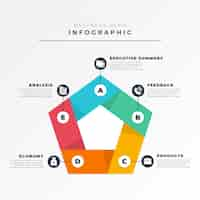 Gratis vector businessplan infographic concept