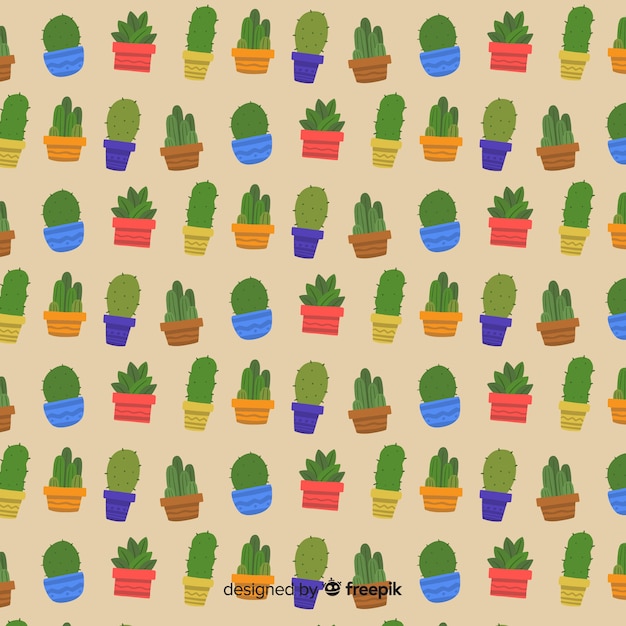 Cactus lijnen achtergrond