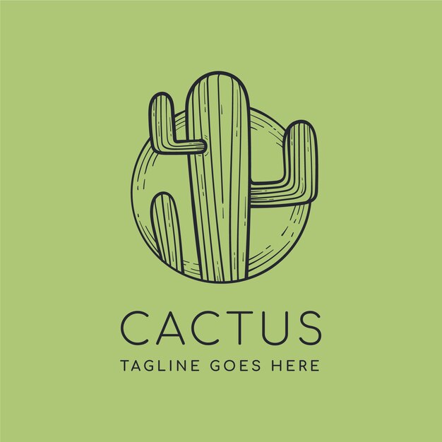 Cactus Logo sjabloon