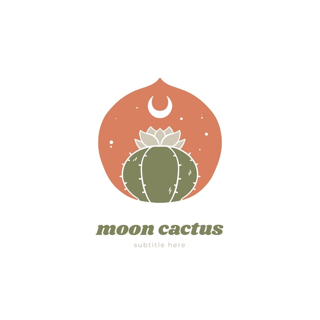 Cactus Logo sjabloon