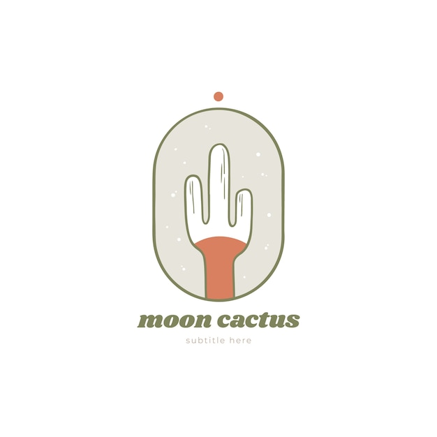 Cactus Logo sjabloon