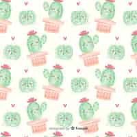 Gratis vector cactus patroon