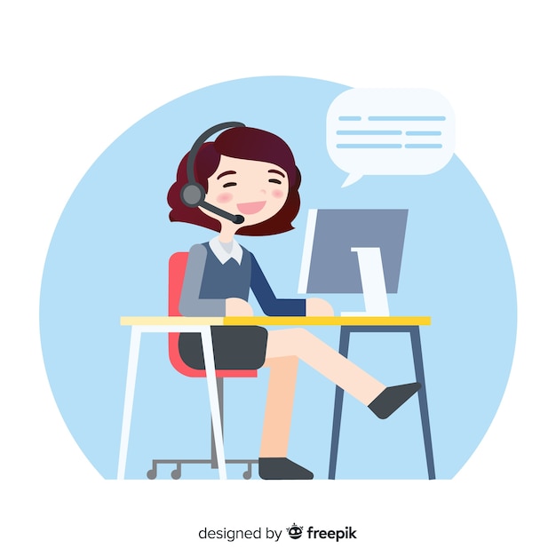Call center vrouw