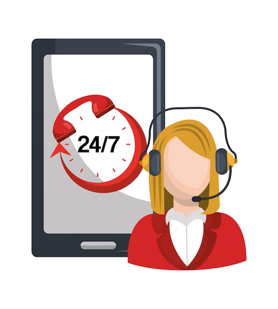 Gratis vector callcenter