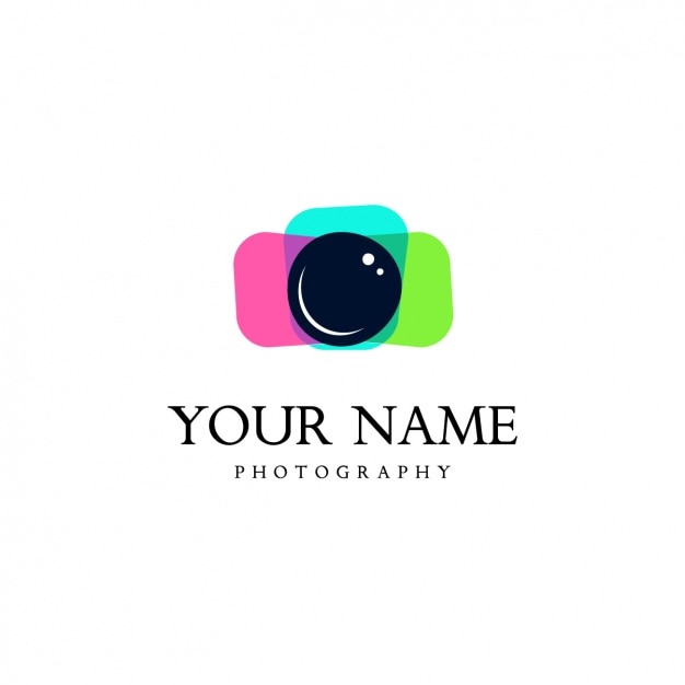 Gratis vector camera logo template