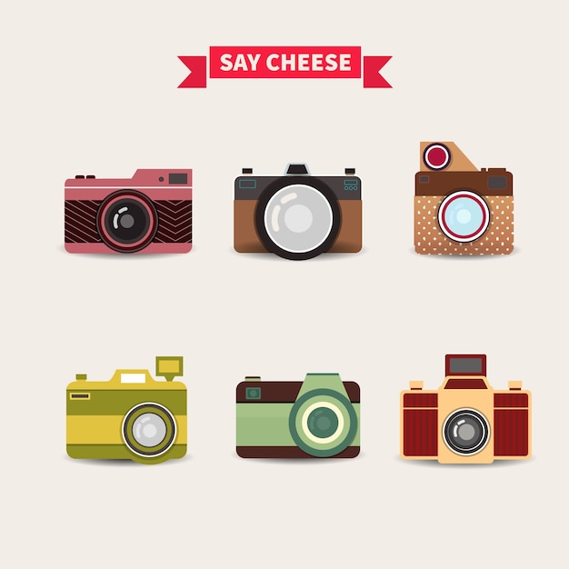 Gratis vector camera's collectie