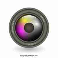 Gratis vector cameralens