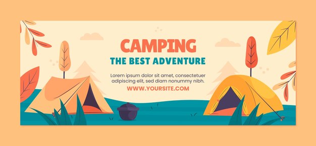 Camping avontuur facebook omslag