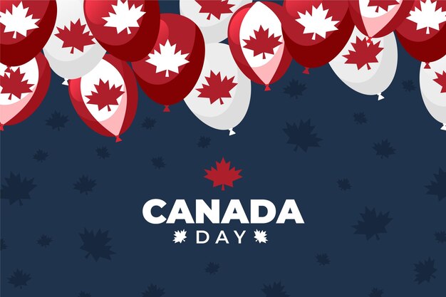 Canada dag ballonnen achtergrond