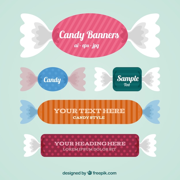 Candy banners