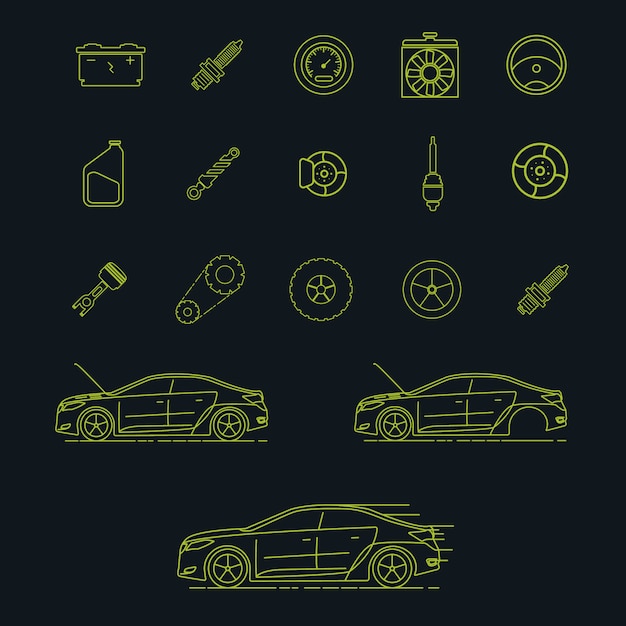 Car elementen collectie