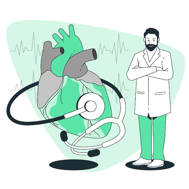 Cardioloog concept illustratie