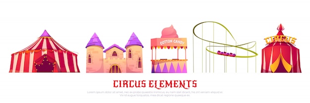Carnaval-kermis met circus en achtbaan